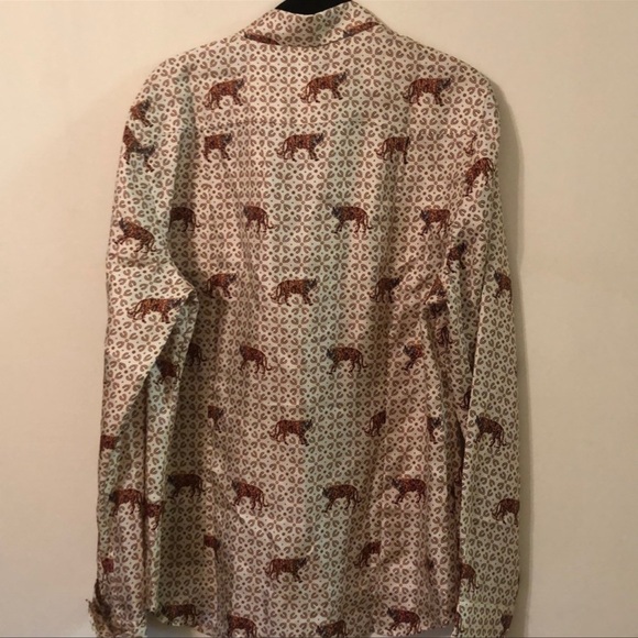 NWT J. Crew silk tiger print shirt | Size 16 - Picture 5 of 7